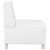 vidaXL Unit&eacute; de Sofa Modulaire Sans Accoudoirs 2 pcs Blanc