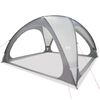 vidaXL Tente de r&eacute;ception gris imperm&eacute;able
