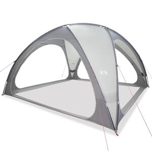 vidaXL Tente de r&eacute;ception gris imperm&eacute;able
