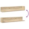 vidaXL &Eacute;tag&egrave;res murales 2 pcs ch&ecirc;ne sonoma 100x16,5x16,5 cm