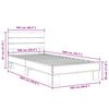 vidaXL Cadre de lit sans matelas noir 100x200 cm