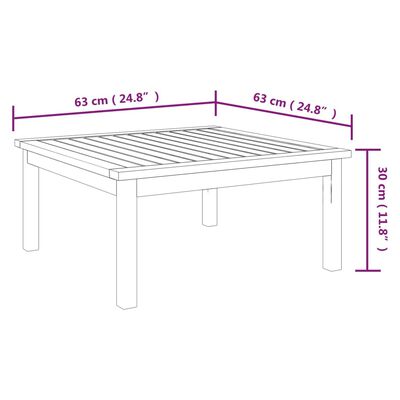 vidaXL Salon de jardin 6 pcs avec coussins Crème Bois d'acacia solide