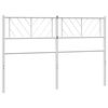vidaXL T&ecirc;te de lit de remplacement m&eacute;tal blanc 135 cm