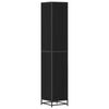 vidaXL Ensemble de mobilier de salle de bain avec &eacute;tag&egrave;re Ch&ecirc;ne noir