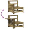 vidaXL Salon de jardin 5 pcs bois de pin impr&eacute;gn&eacute;