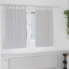 vidaXL Rideaux occultants avec anneaux 2 pcs Gris clair 140 x 140 cm