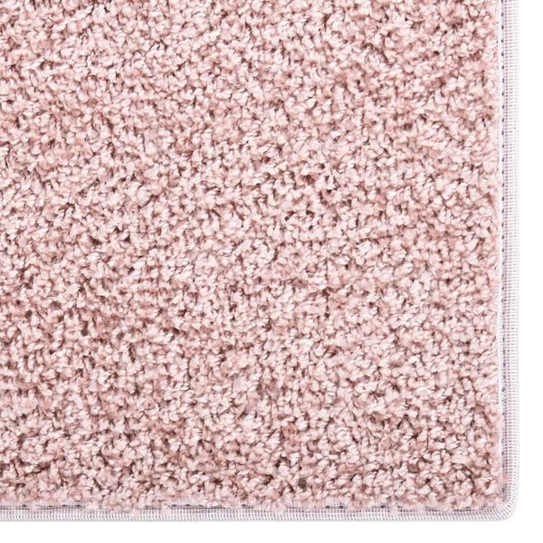 vidaXL Tapis &agrave; poils souples antid&eacute;rapant 67x180 cm Rose