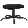 vidaXL Chaise de relaxation avec tabouret Noir Similicuir