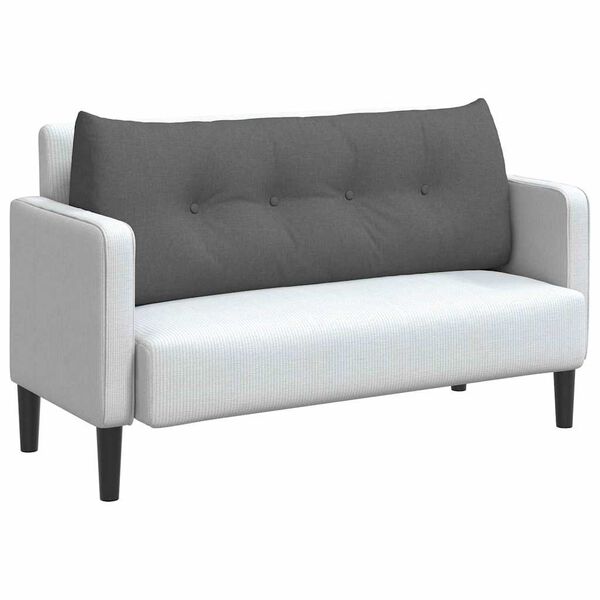 vidaXL Coussin de Dos Gris fonc&eacute; 120 x 24 x 50 cm tissu