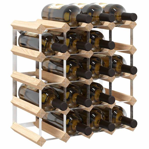 vidaXL Casier &agrave; bouteilles pour 20 bouteilles Pin&egrave;de solide