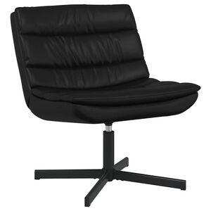 vidaXL Chaise pivotante Noir 63 x 75 x 76 cm PU