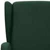 vidaXL Fauteuil de massage Vert foncé Tissu