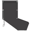 vidaXL Distributeur pour lapins Noir 17,5 x 26 x 28,5 cm