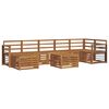 vidaXL Ensemble de canap&eacute;s d'ext&eacute;rieur 8 pc Naturel