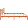 vidaXL Cadre de lit Marron 200 x 200 cm Pin massif