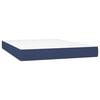 vidaXL Sommier &agrave; lattes de lit avec matelas Bleu 140x190 cm Tissu
