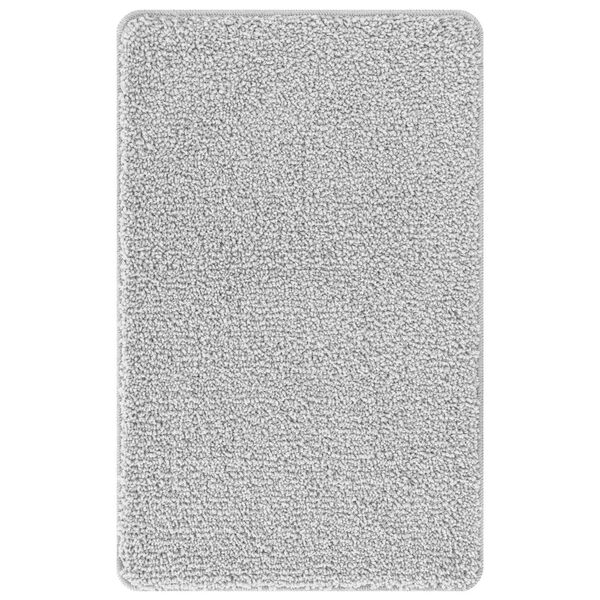 vidaXL Ensemble de tapis de bain antid&eacute;rapants 3 pcs Gris PP