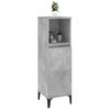 vidaXL Armoire de salle de bain gris béton 30x30x100 cm