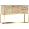 vidaXL buffet dor&eacute; 120x30x75 cm bois de manguier massif