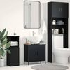 vidaXL Meuble de Lavabo de Salle de Bain Ch&ecirc;ne noir 60 x 30 x 60 cm