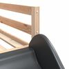 vidaXL Lit superpos&eacute; sans matelas avec toboggan et rideaux 90x190 cm