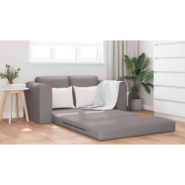 vidaXL Canap&eacute;-Lit 60cm Taupe tissu