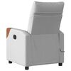 vidaXL Fauteuil de massage inclinable &eacute;lectrique gris nuage tissu