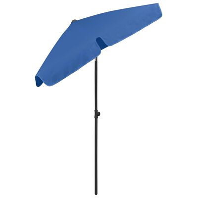 vidaXL Parasol de plage bleu azuré 180x120 cm