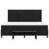 vidaXL Lit &agrave; ressorts avec matelas Noir 200 x 200 cm Velours