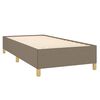 vidaXL Sommier &agrave; lattes de lit avec matelas Taupe 90x200 cm Tissu