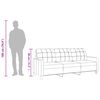 vidaXL Canapé à 3 places Crème 180 cm Similicuir