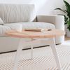 vidaXL Dessus de table &Oslash;70x2,5 cm rond bois massif de h&ecirc;tre