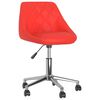 vidaXL Chaises pivotantes &agrave; manger lot de 4 rouge similicuir