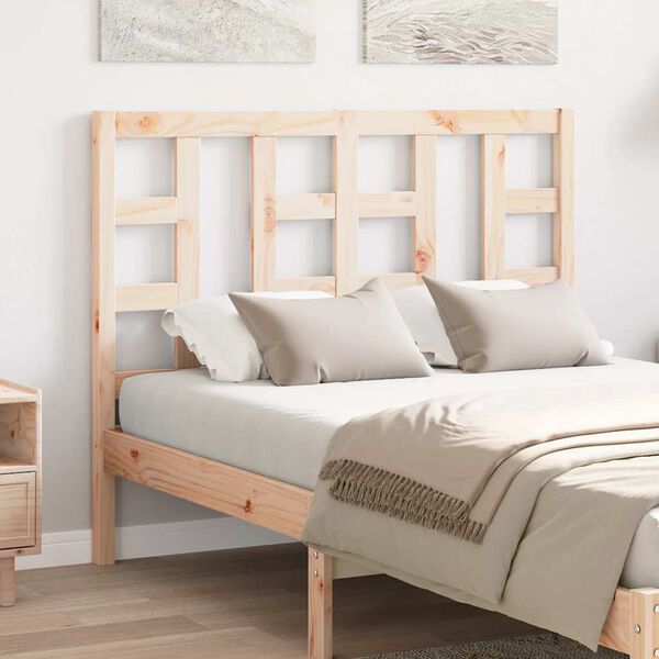 vidaXL T&ecirc;te de lit 126x4x100 cm Bois massif de pin