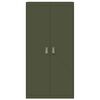vidaXL Armoire de rangement 2 pcs Vert olive 90 x 40 x 180 cm