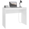 vidaXL Bureau Blanc brillant 90x40x72 cm Bois d'ing&eacute;nierie