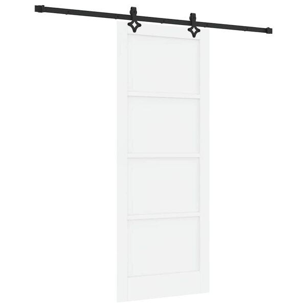 vidaXL Porte coulissante ORKDAL Blanc 83 x 211 cm Pin massif