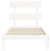 vidaXL Cadre de lit sans matelas blanc 100x200 cm bois de pin massif