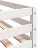 vidaXL Lit mezzanine enfants avec rideaux sans matelas 90x190 cm