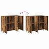 vidaXL Buffet Bois ancien 90 x 34 x 80 cm Bois d'ing&eacute;nierie