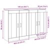 vidaXL Meuble mural 2 pcs Ch&ecirc;ne artisanal 69,5 x 34 x 90 cm