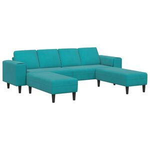 vidaXL Canap&eacute; de salon 3 pc Turquoise