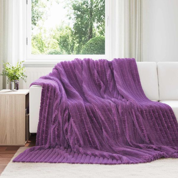 vidaXL Jet&eacute; Violet 240 x 220 cm Toison