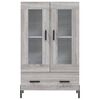 vidaXL Buffet haut sonoma gris 69,5x31x115 cm bois d'ing&eacute;nierie
