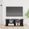 vidaXL Support de t&eacute;l&eacute;vision Ch&ecirc;ne noir 96 x 35 x 33,5 cm