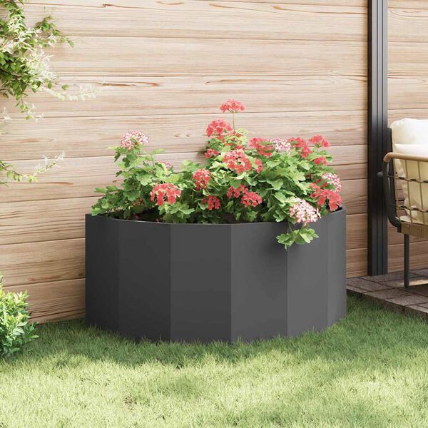 vidaXL Jardini&egrave;re Noir 120 x 60 x 50 cm Acier