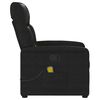 vidaXL Fauteuil inclinable de massage noir tissu microfibre