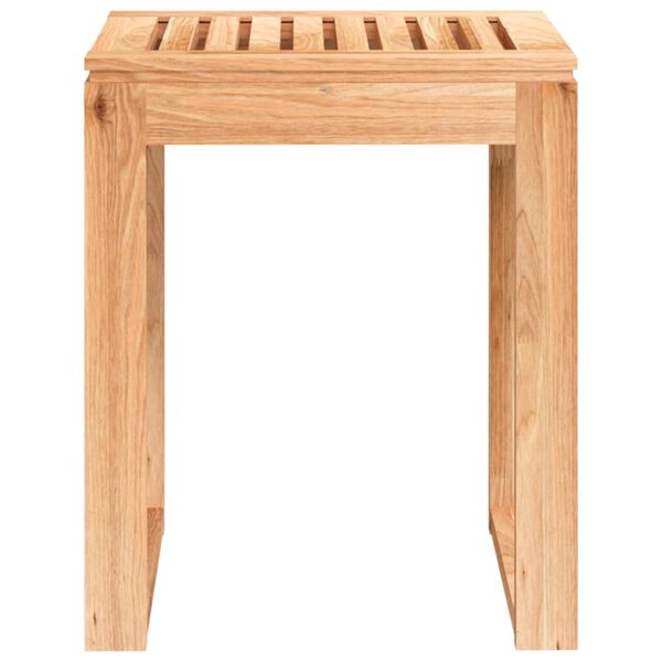 vidaXL Tabouret de salle de bain 40x30x46 cm Bois massif de noyer