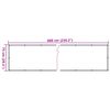 vidaXL &Eacute;cran de balcon en tissu Oxford anthracite de 75x600 cm