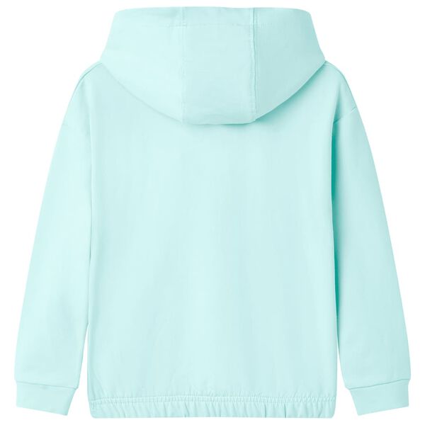 Sweat &agrave; capuche pour enfants aqua clair 140